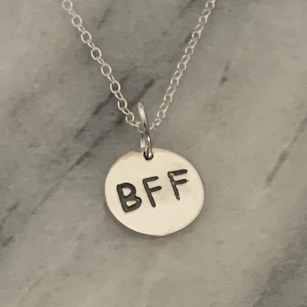 Sterling Silver .925 'BFF' Pendant Necklace 16”